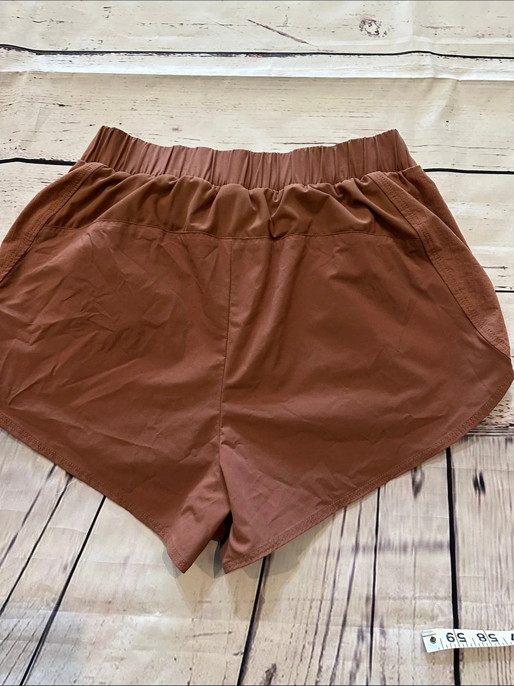 ALO Yoga rose brown High-Rise Athletic Shorts